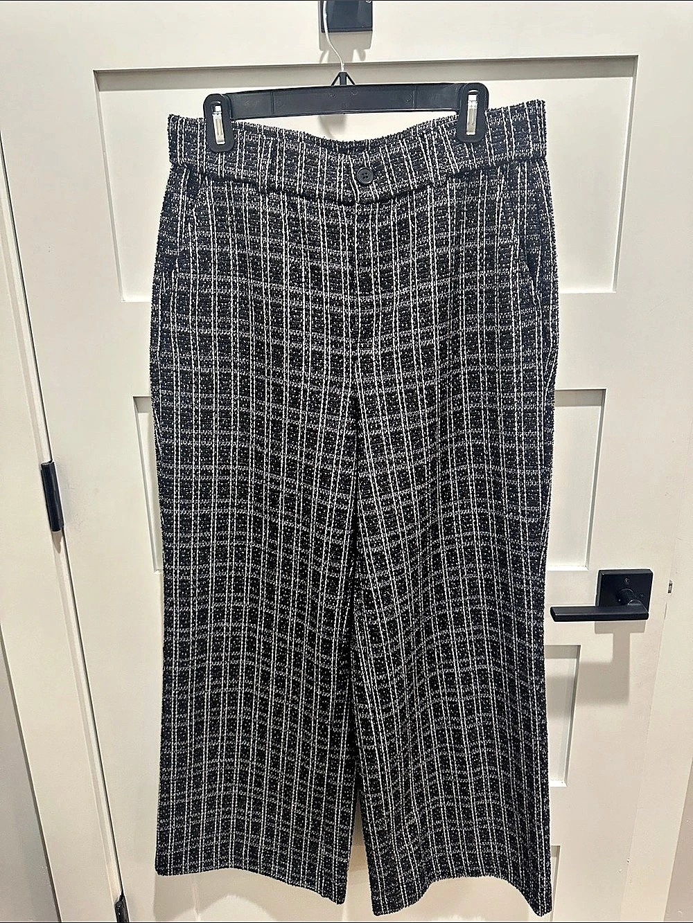 TORRID Plaid Wide Leg Pants in Black & White Size 10